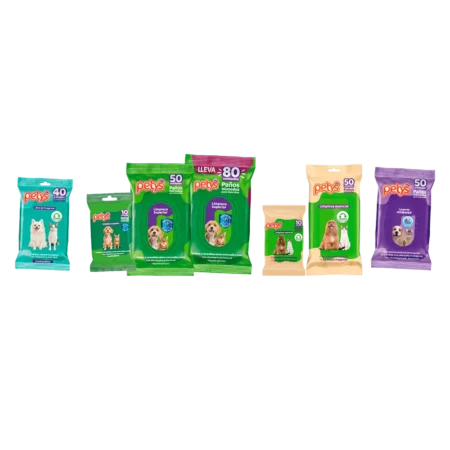 Pañitos Húmedos para Mascotas Petys