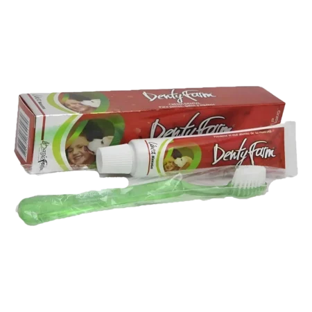 Dentyfarm Crema Dental Antiséptica para Perros y Gatos + Cepillo (30 g / 80 g) - Basic Farm