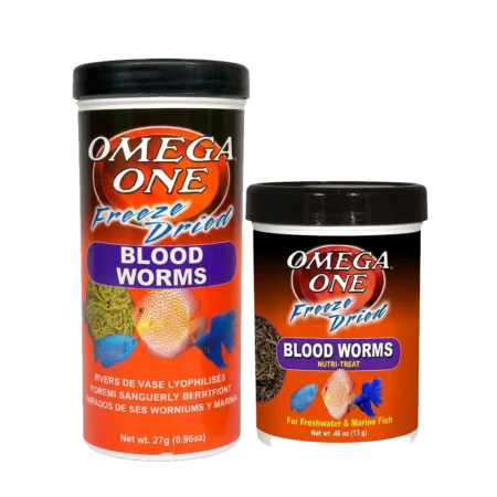Alimento para Peces Blood Worms Liofilizado Omega One | Gusanos Ricos en Proteína (13g y 27g)