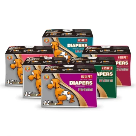 Pañales Desechables Ultra Absorbentes para Perros (Paquete x 12 Unidades - Tallas XXS a XL)